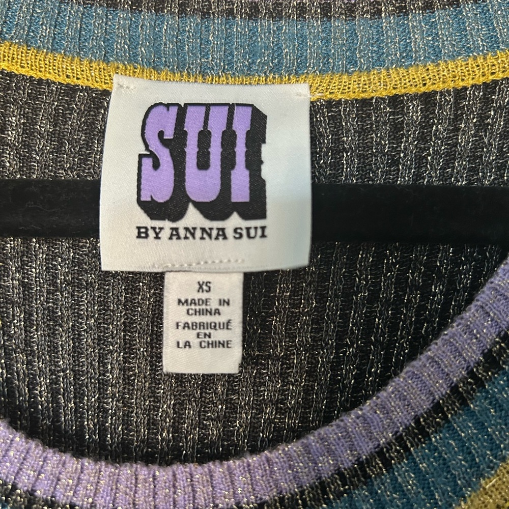 SUI by Anna Sui Grey Knit Ribbed Maxi/Midi Dress Size XS - Picture 2 of 5